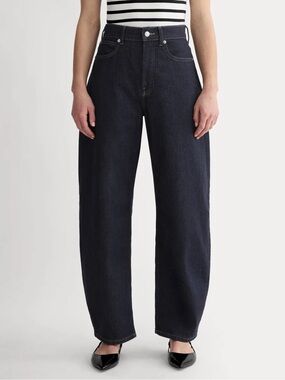 Everlane Way High Curve Jean, Pure Blue